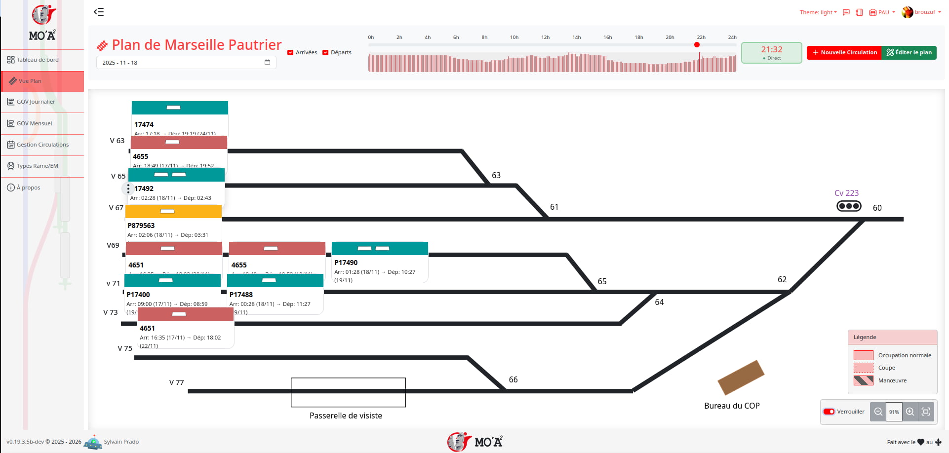 Vue du Plan de Voies